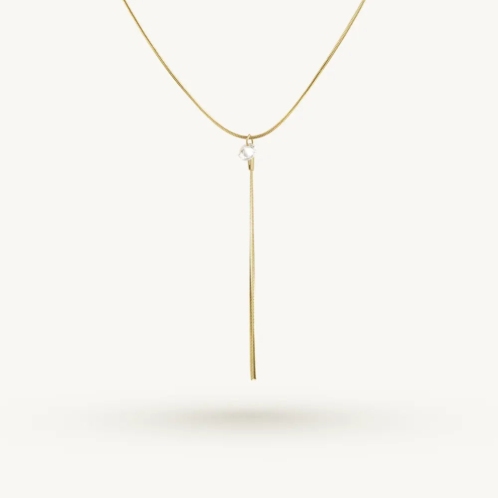 Pure Lustre Lariat Necklace