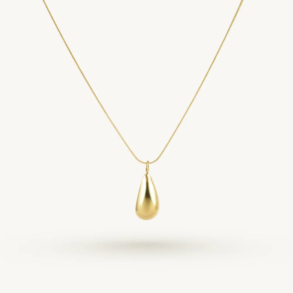 Solid Waterdrop Pendant Necklace