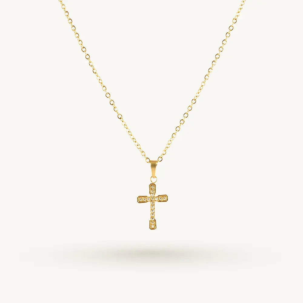 Nova Cross Charm Necklace
