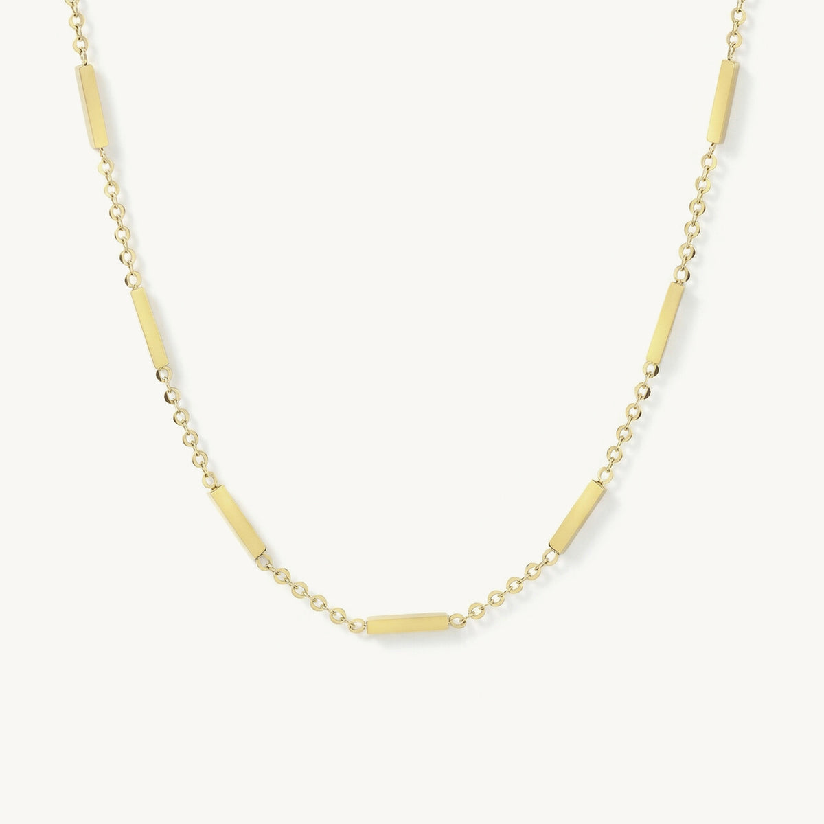 Solid Bar Chain Necklace