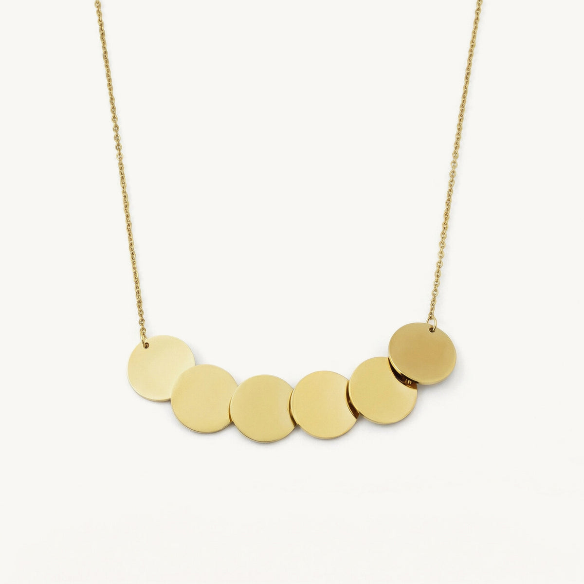 Flat Coin Chain Necklace
