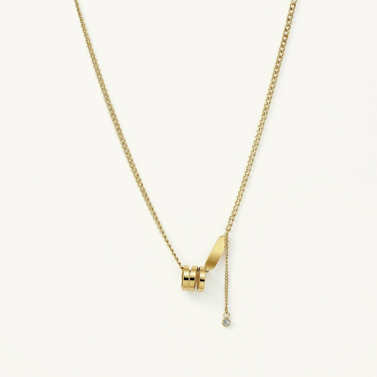Swirl Cuban Chain Necklace
