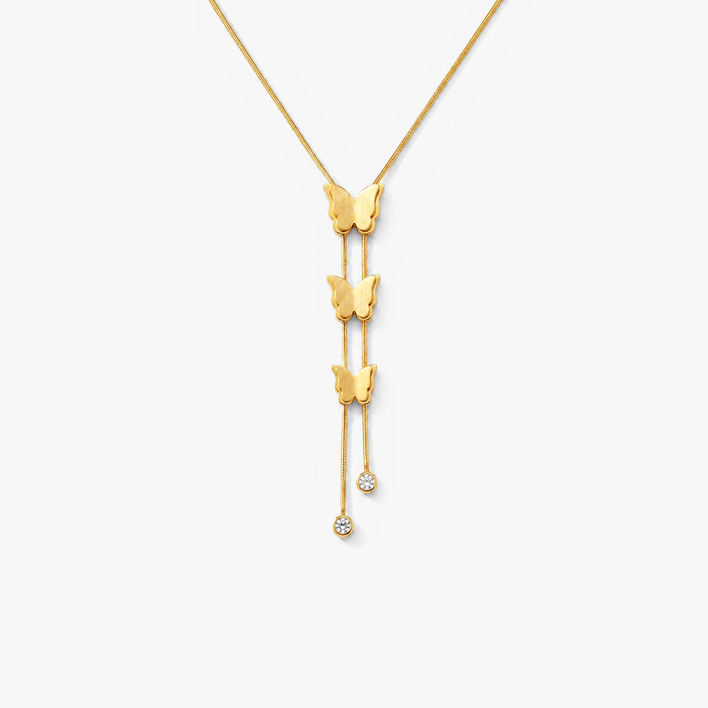 Butterfly Long Chain Necklace