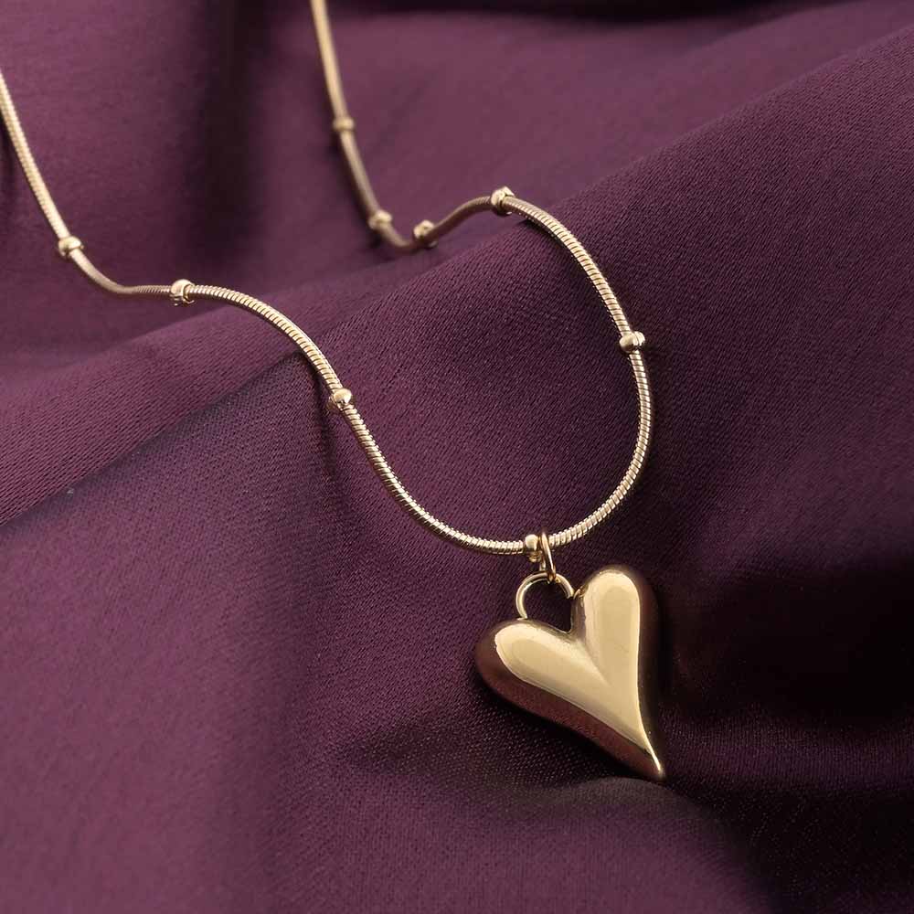 Heart Ball Chain Pendant - view 5