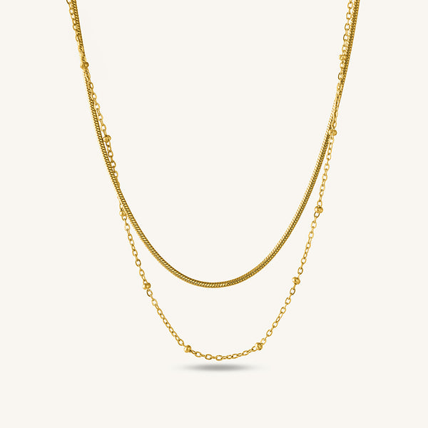 Double layer choker necklace - Image 1