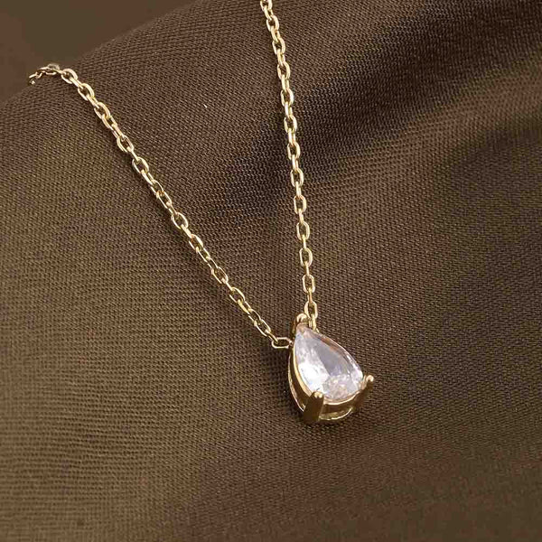 Dewdrop solitaire necklace