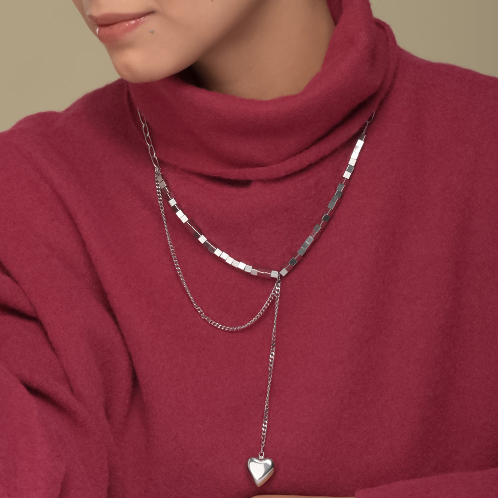 Dangling Heart Necklace - view 2