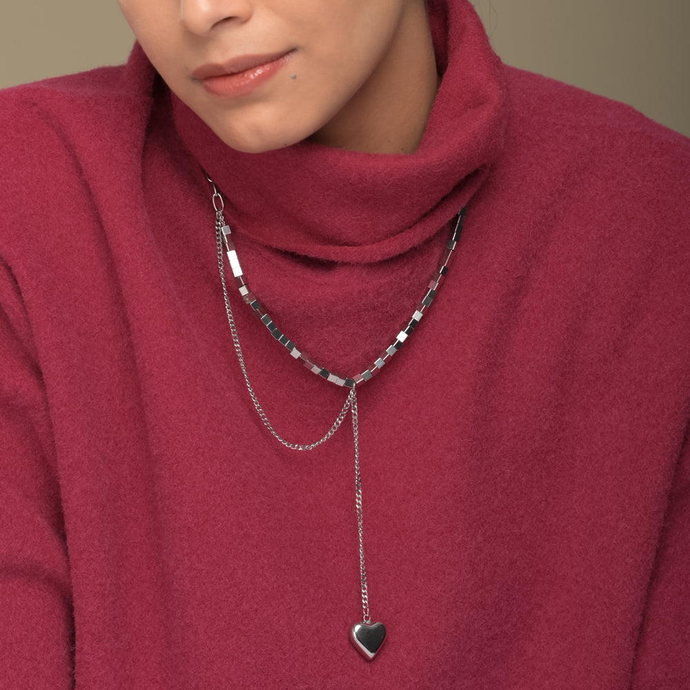 Dangling Heart Necklace - view 3