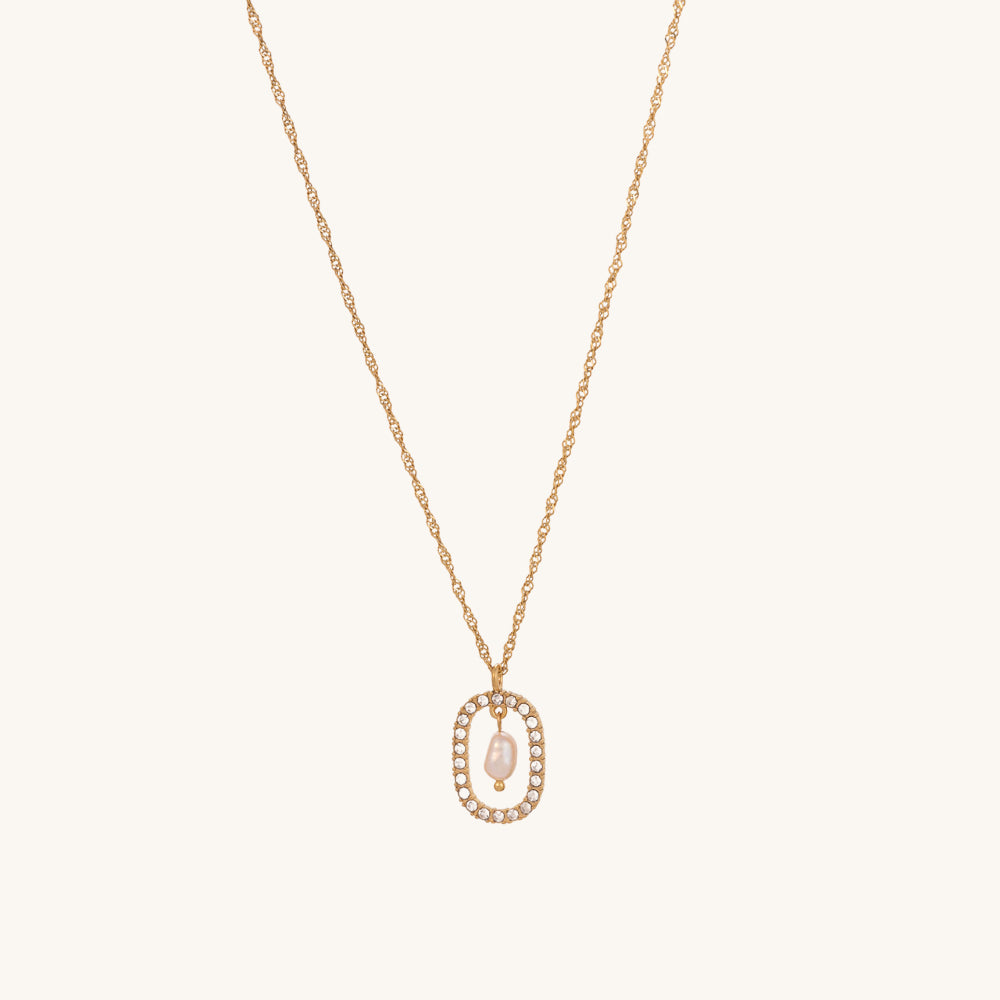 Dazzling Pearl Drop Necklace - view 3