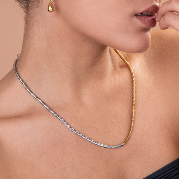 Dual Tone Snake Chain - Image 1