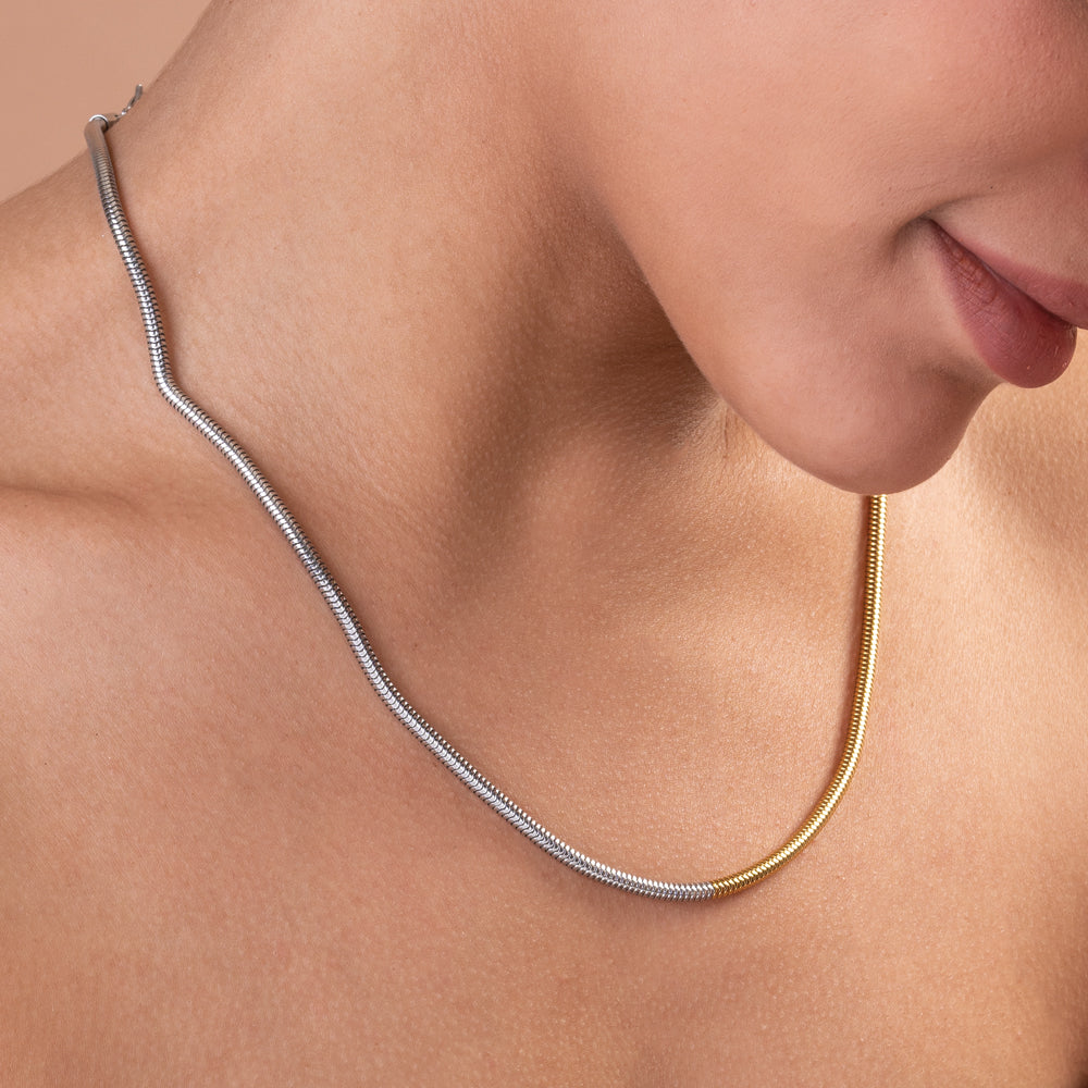 Dual Tone Snake Chain - view 5