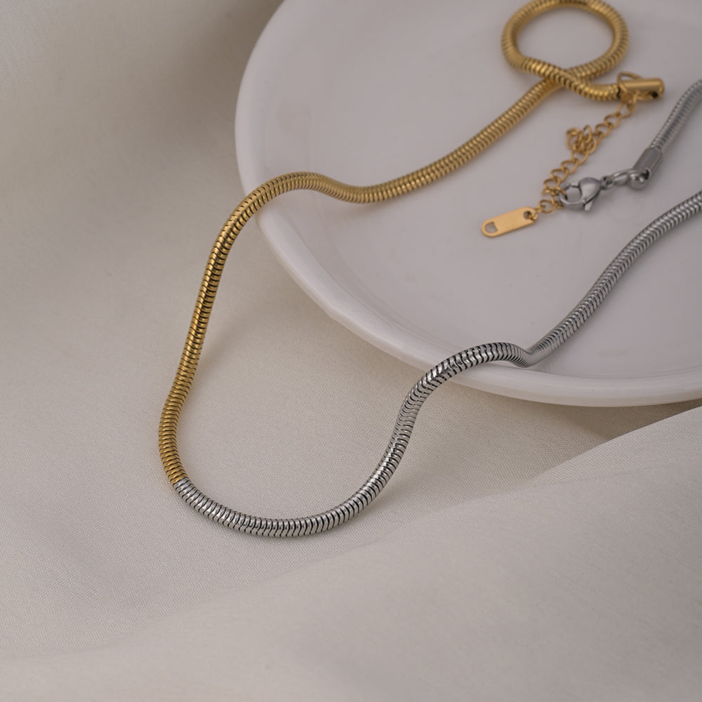 Dual Tone Snake Chain - view 3