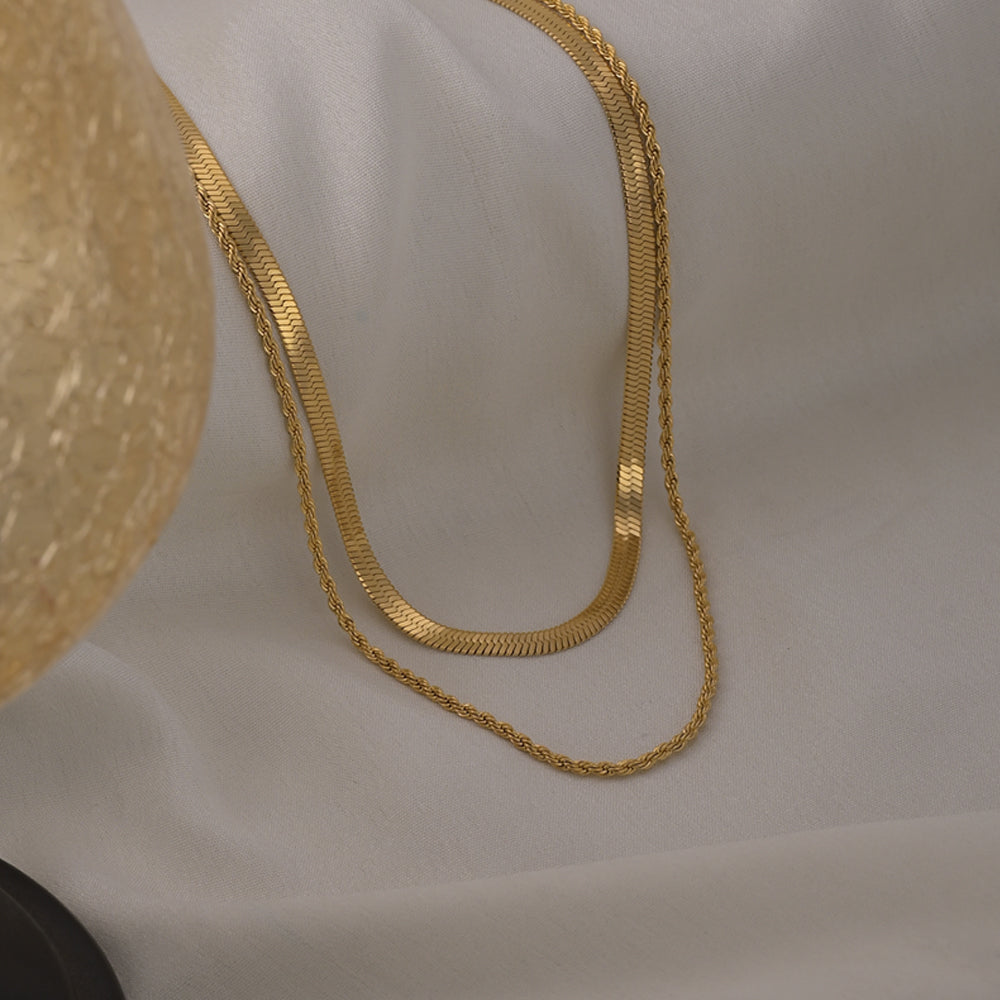 Buy Rope N Snake Chain Gold Plating – PALMONAS