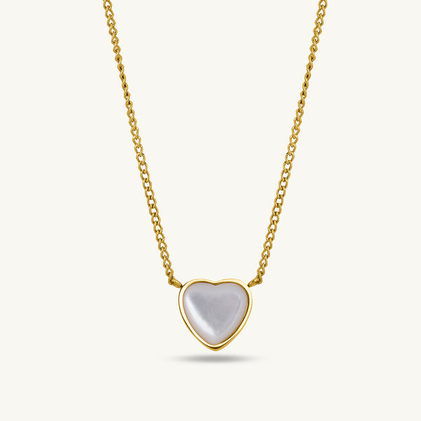 Milky Heart Necklace - Image 1