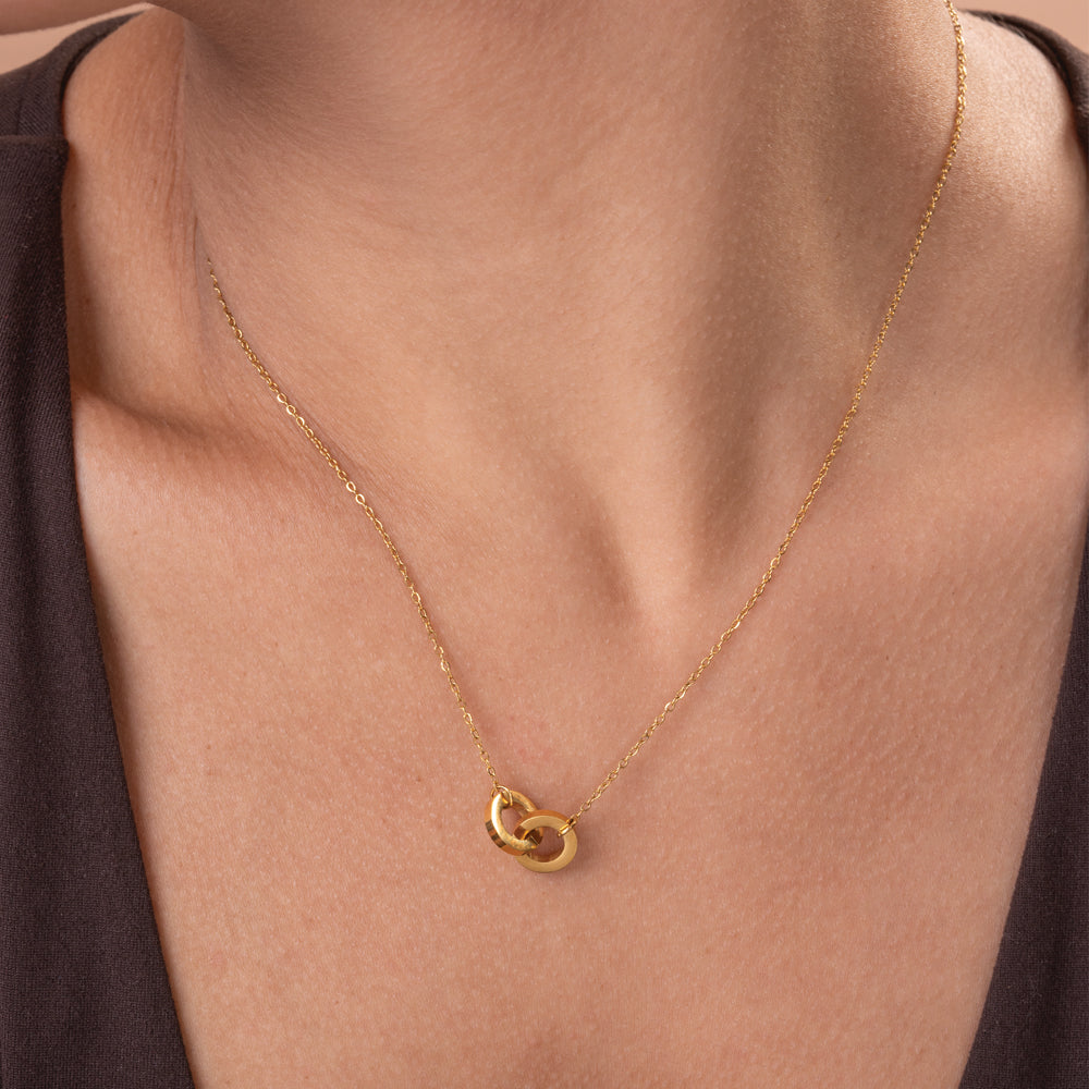 Linked Circles Harmony Necklace - view 7
