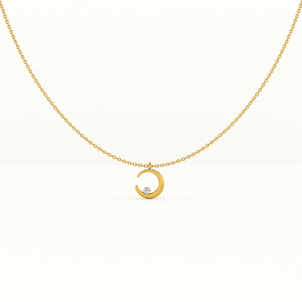 Moon Charm Necklace - Image 1