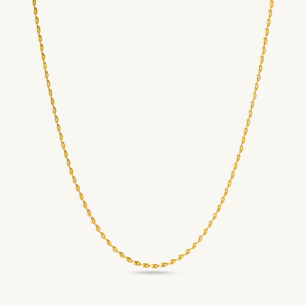 Gold Beaded Necklace - Image 1
