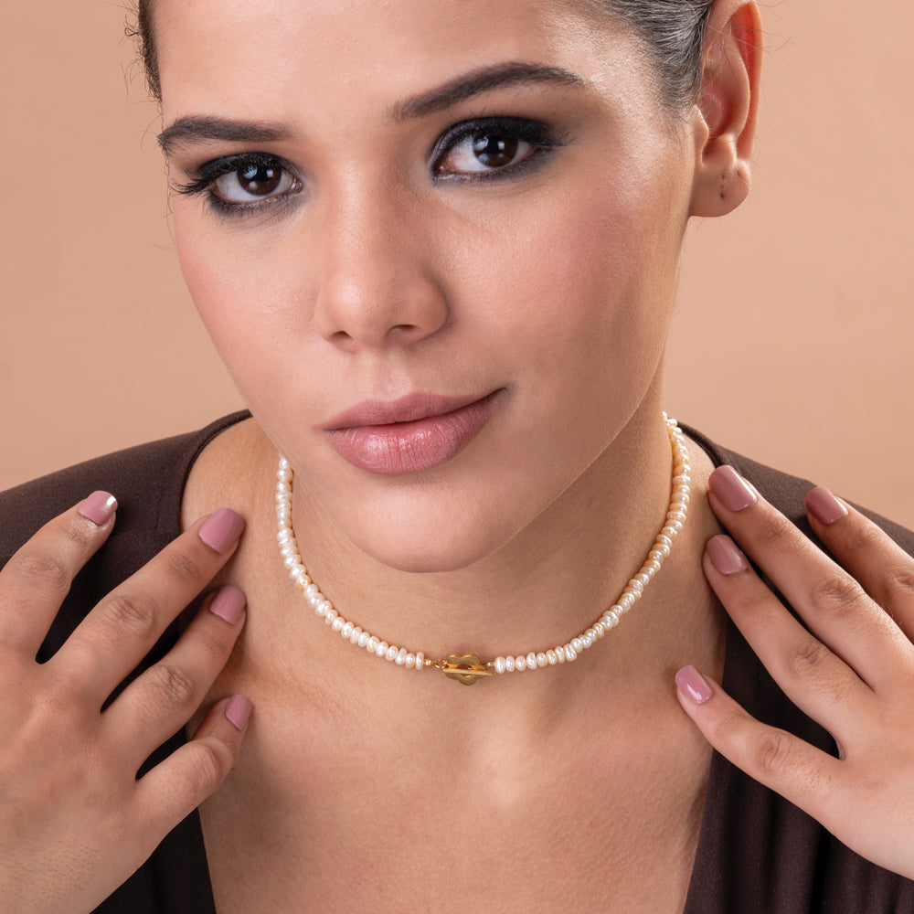 Vintage Pearl Necklace - view 4