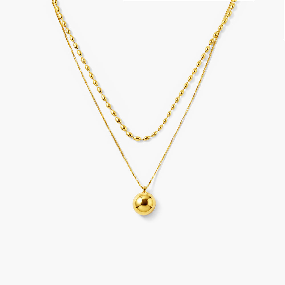 Two-Layered Bead Necklace