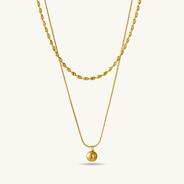 Two-Layered Bead Necklace - Image 1