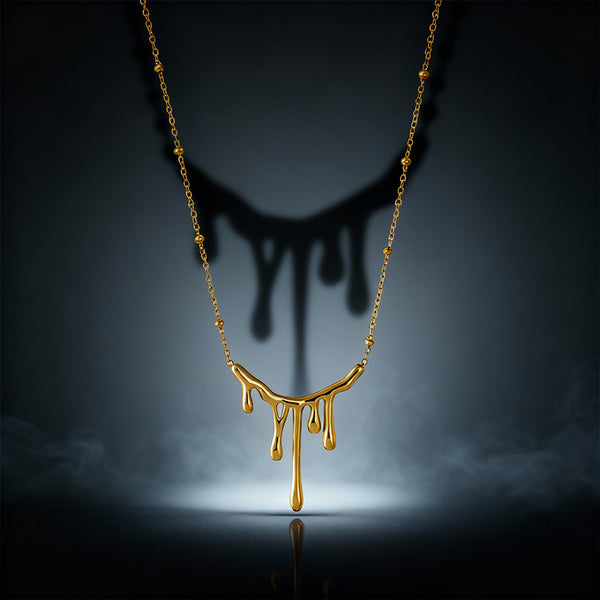 Golden Spill Necklace