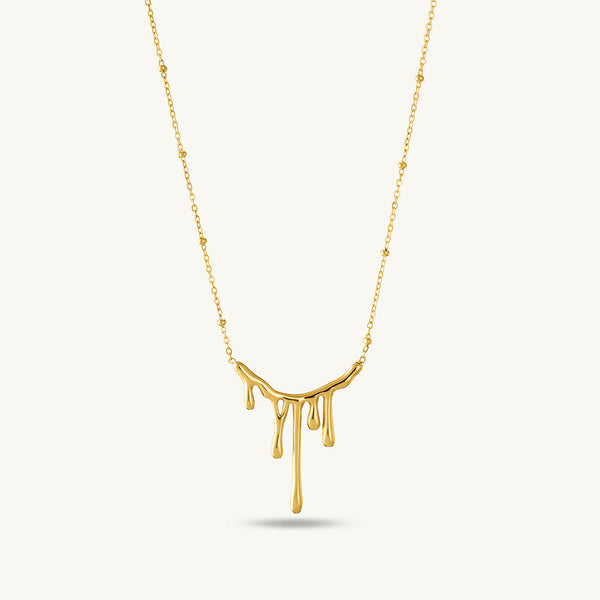 Golden Spill Necklace