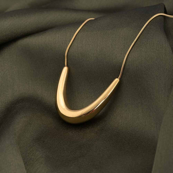 Golden Boomerang Necklace
