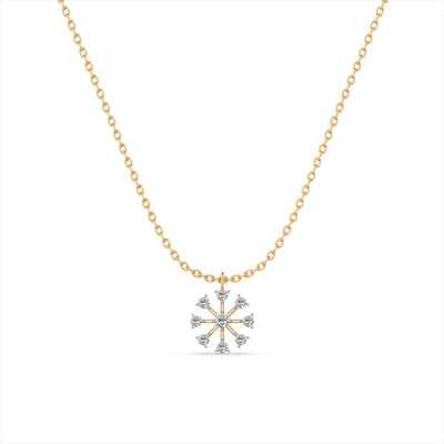 Boundless Stone 9KT Gold Lab Grown Diamond Necklace