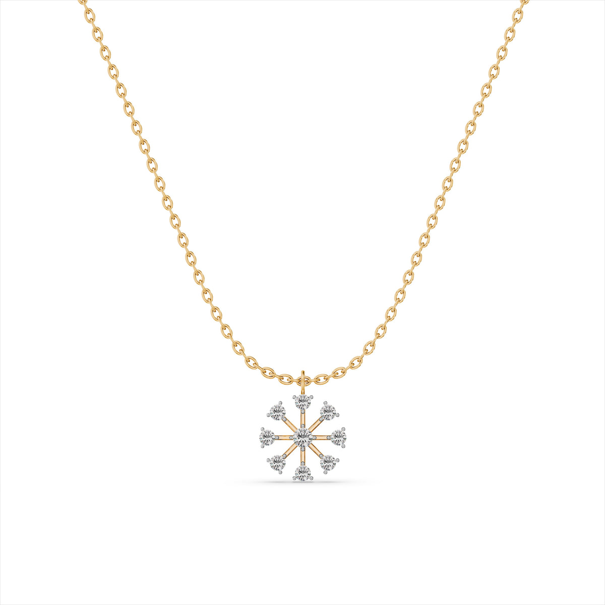 Boundless Stone 9KT Gold Laboratory Grown Diamond Necklace