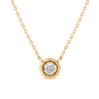 Orbit 9KT Gold Lab Grown Diamond Necklace