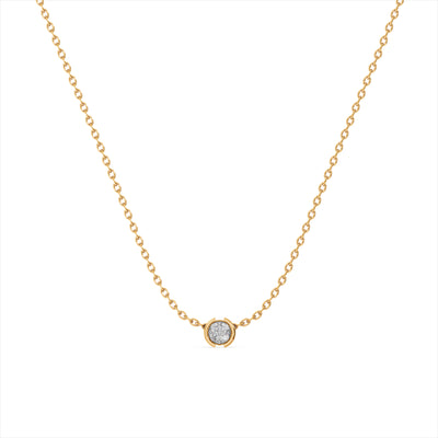 Eternal Frame 9KT Gold Lab Grown Diamond Necklace