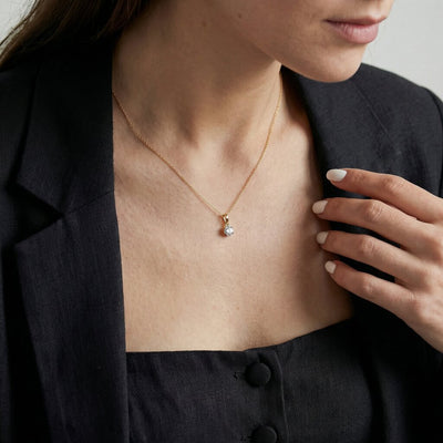 Opulent 9KT Gold Lab Grown Diamond Necklace