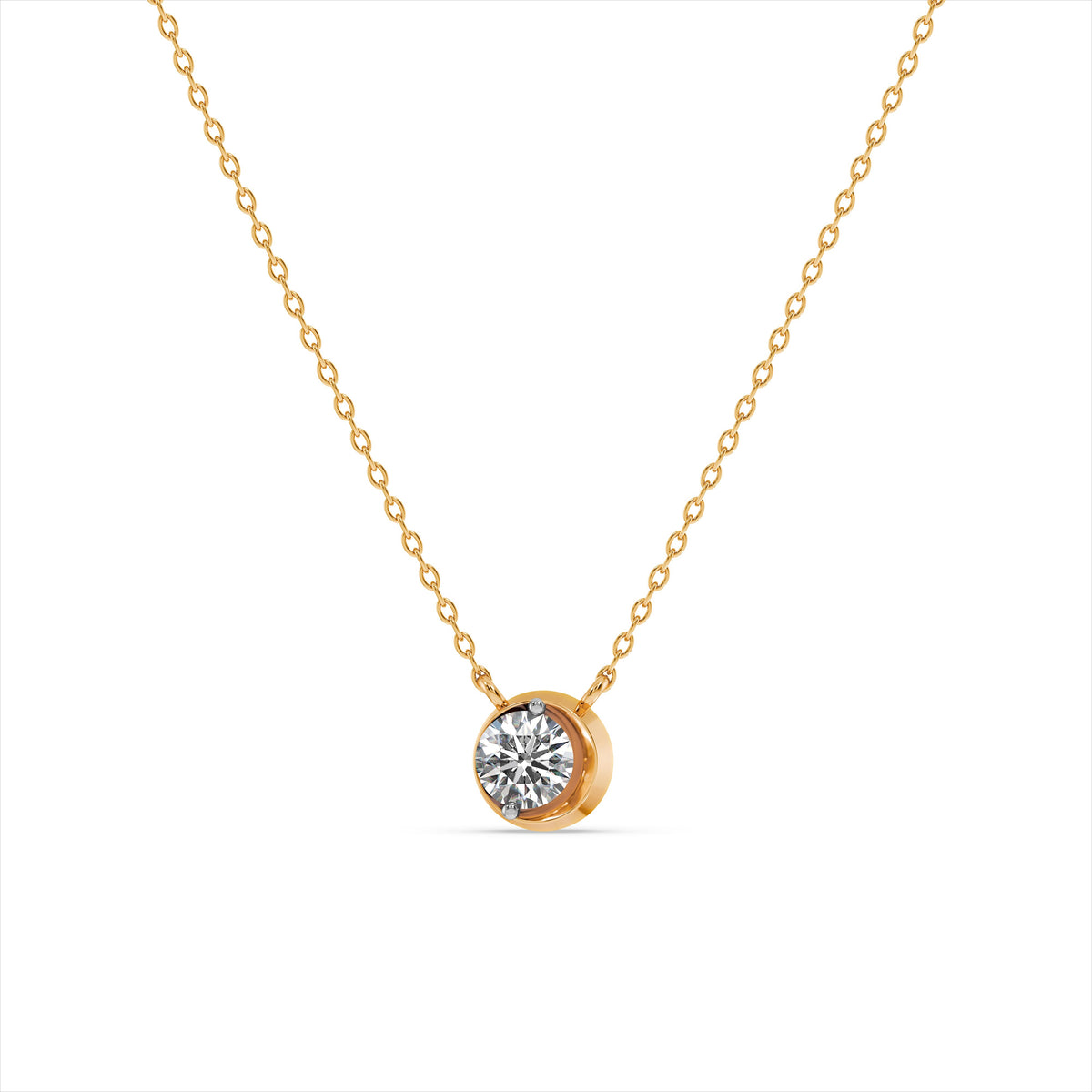 Prismatic 9KT Gold Laboratory Grown Diamond Necklace