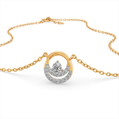 Eye Catching 9KT Gold Lab Grown Diamond Pendant