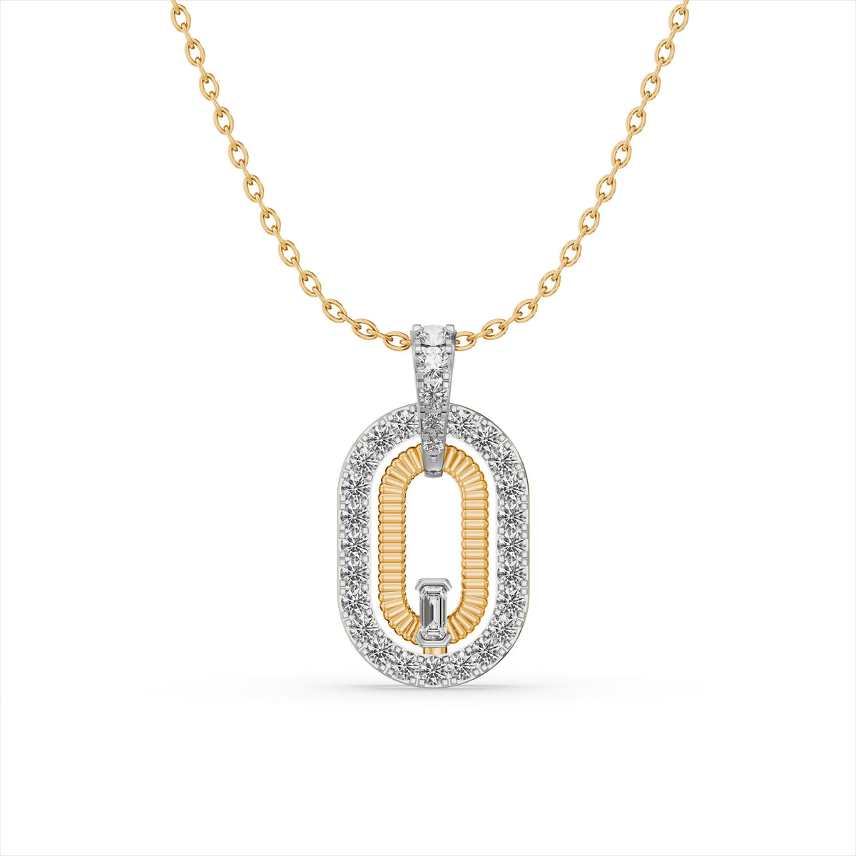 Eclipse Nova 9KT Gold Laboratory Grown Diamond Necklace