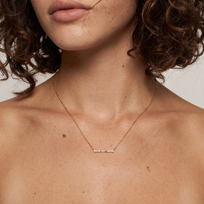 Lumina Link 9KT Gold Laboratory Grown Diamond Necklace