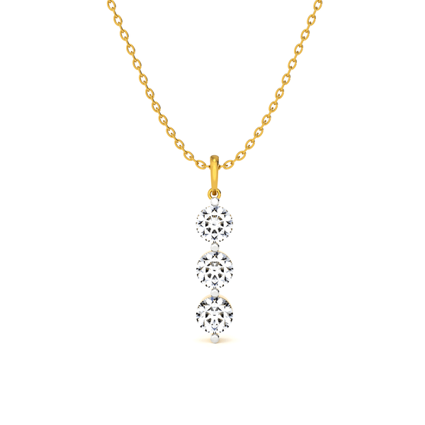 Triple Glow Lab Grown Diamond Pendant