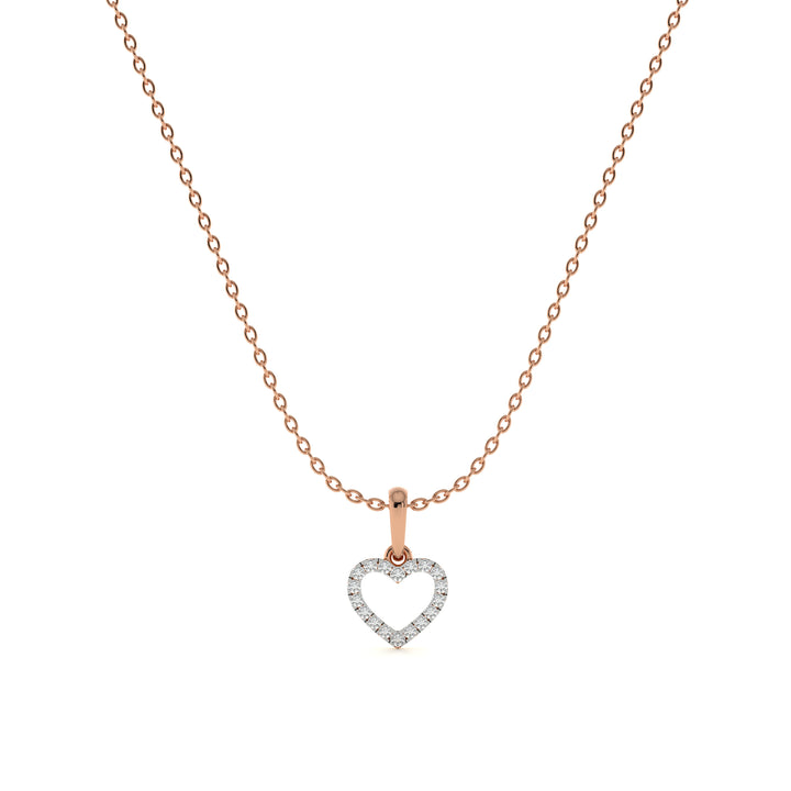 Infinite Love Frame 9KT Gold Lab Grown Diamond Necklace - 3