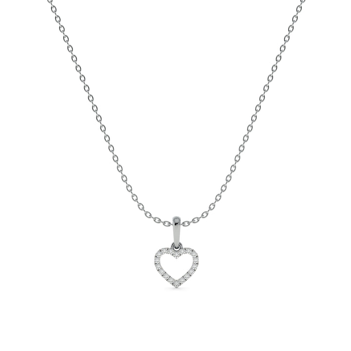 Infinite Love Frame 9KT Gold Lab Grown Diamond Necklace - 1