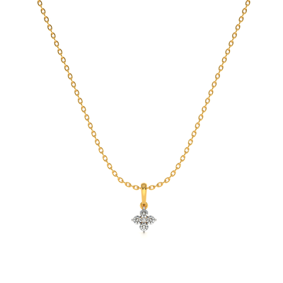 Divine Spark 9KT Gold Lab Grown Diamond Necklace