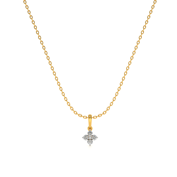 Divine Spark 9KT Gold Lab Grown Diamond Necklace