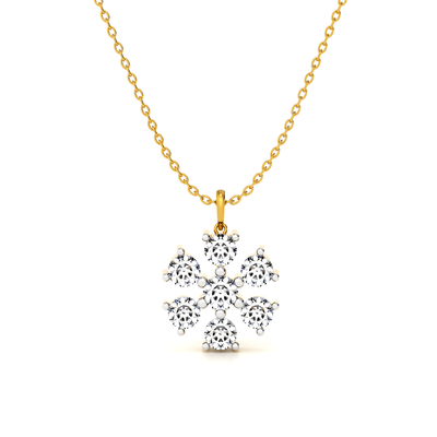 Frost bloom Lab Grown Diamond Pendant Necklace