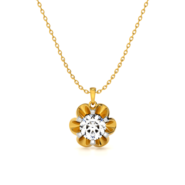 Petal Glow Lab Grown Diamond Pendant