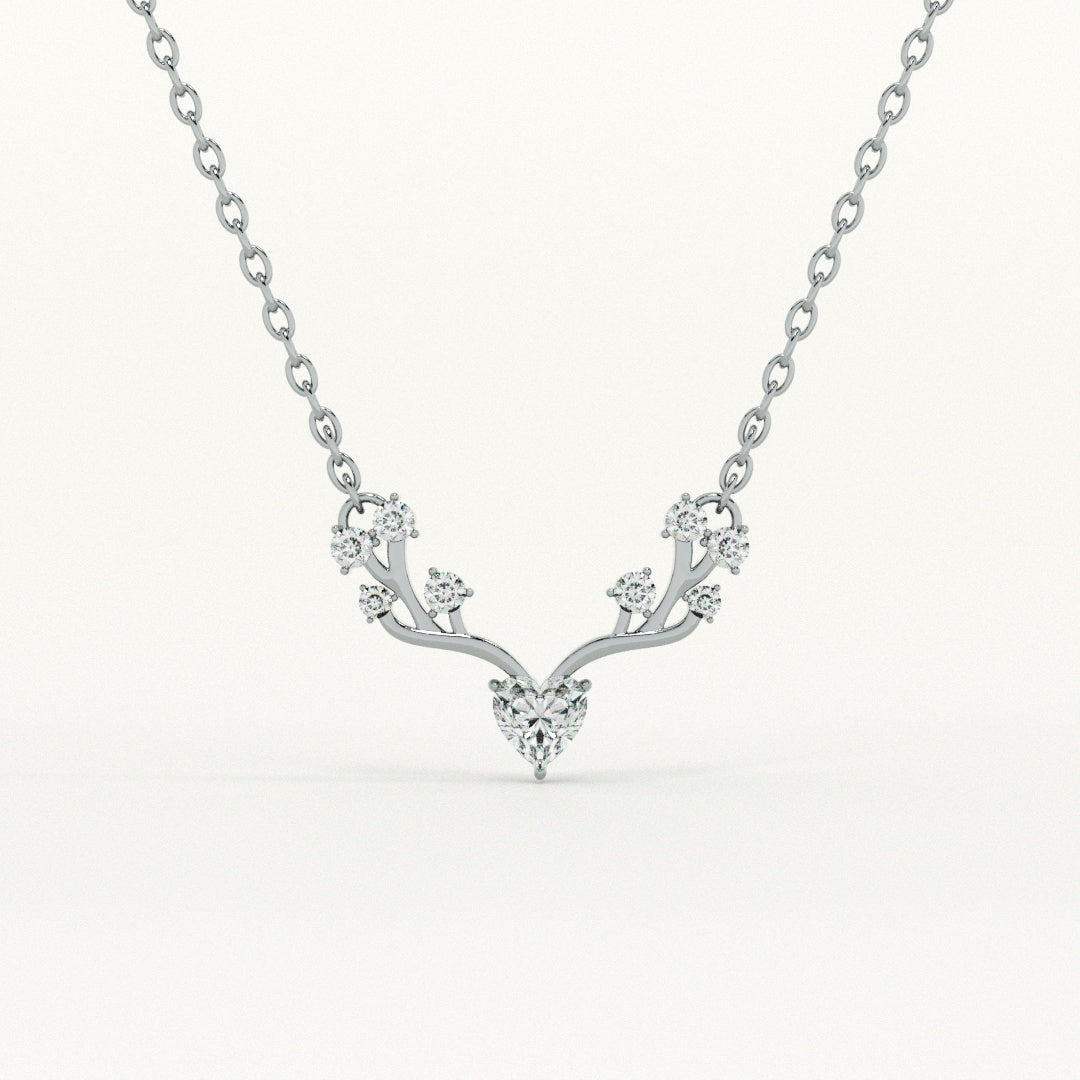 Crystal Wing 925 Sterling Silver Necklace - view 2
