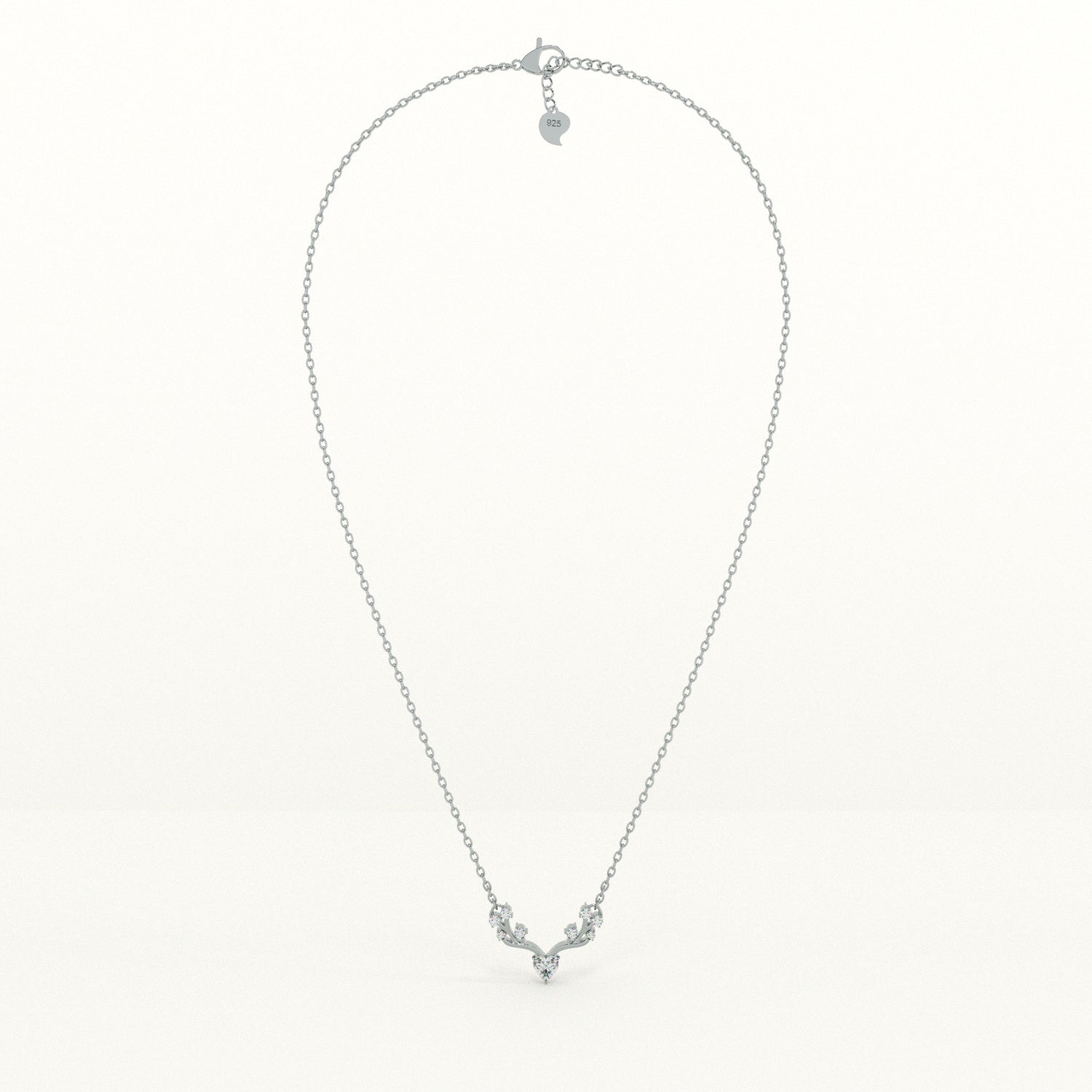Crystal Wing 925 Sterling Silver Necklace - view 4