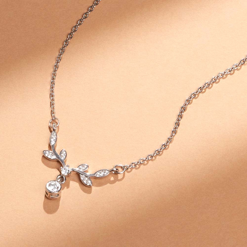 Twilight Bloom 925 Sterling Silver Necklace - view 5