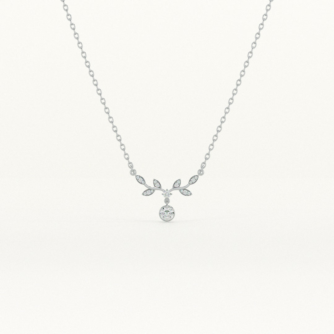 Twilight Bloom 925 Sterling Silver Necklace - view 2