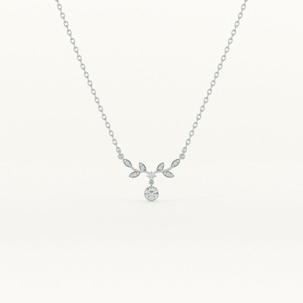 Twilight Bloom 925 Sterling Silver Necklace - Image 1
