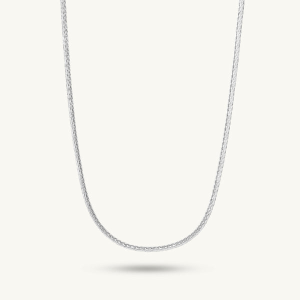 Bold Track Link 925 Sterling Silver Chain - Image 1