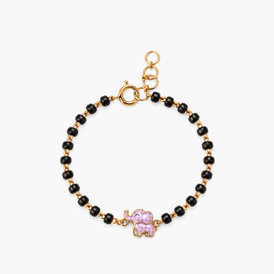 Cute Elephant 9KT Gold Nazariya for Kids